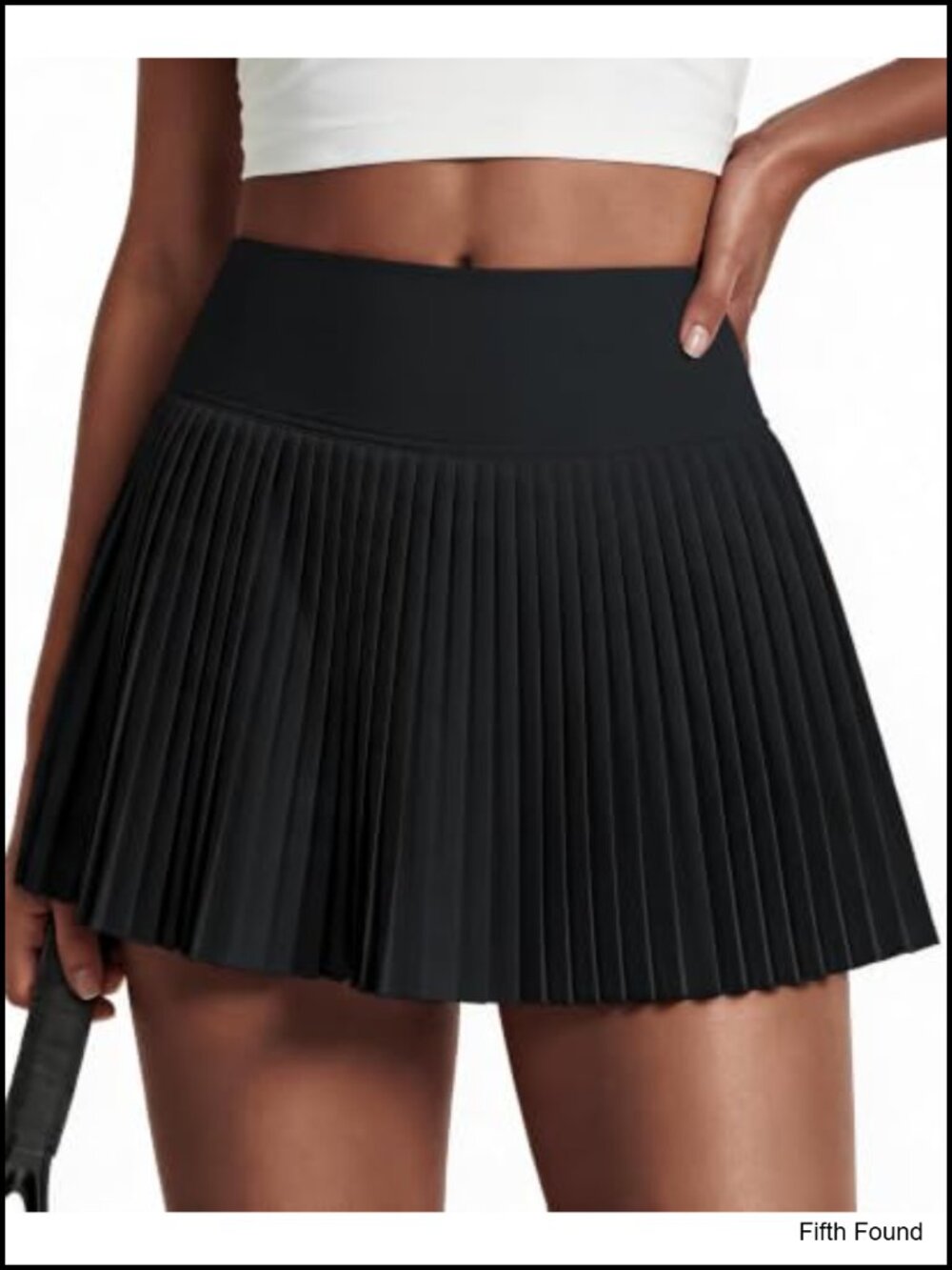 15" Pleated Tennis Skort with Shorts & Pockets Flowy Mini Athletic Skirt